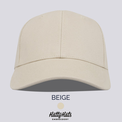 Plain Unisex Baseball Cap - 10 Colours Available