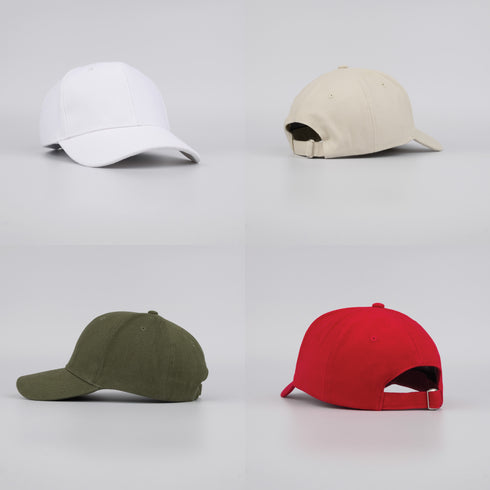Plain Unisex Baseball Cap - 10 Colours Available
