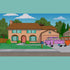 742 Evergreen Terrace Iron on Patch (Simpsons House - The Simpsons)