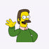 744 Evergreen Terrance Iron on Patch (Flanders House - The Simpsons)
