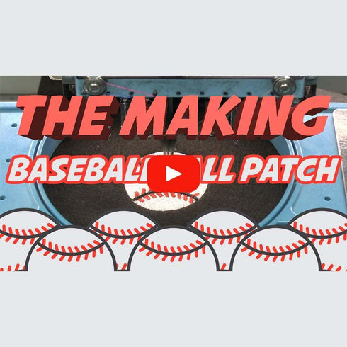 Baseball Iron on Patch