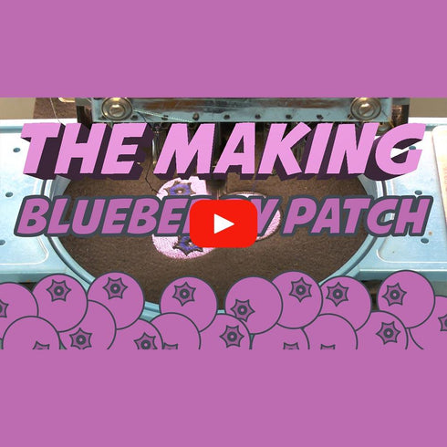 Blueberry Iron on Patch