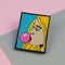 Bubble Gum Girl Iron on Patch