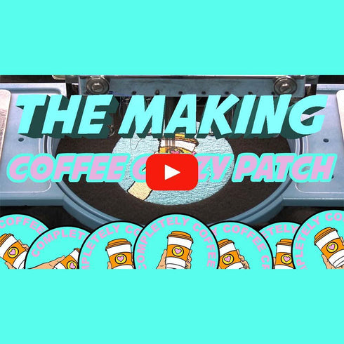 Coffee Crazy Iron on Patch