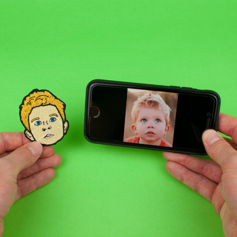 Custom Face Iron on Patch