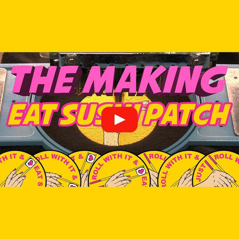 Eat Sushi Iron on Patch