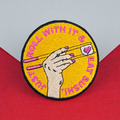 Eat Sushi Iron on Patch