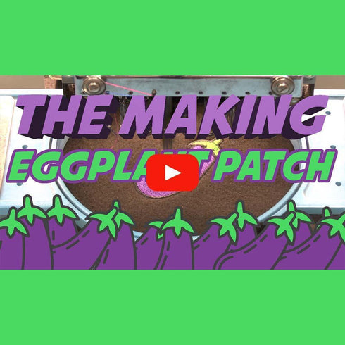 Eggplant Iron on Patch
