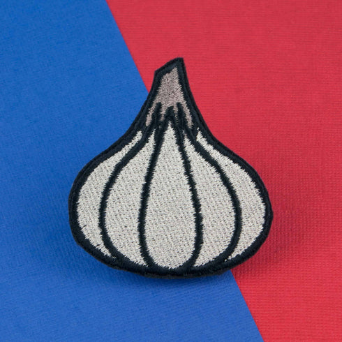 Garlic Clove Iron on Patch
