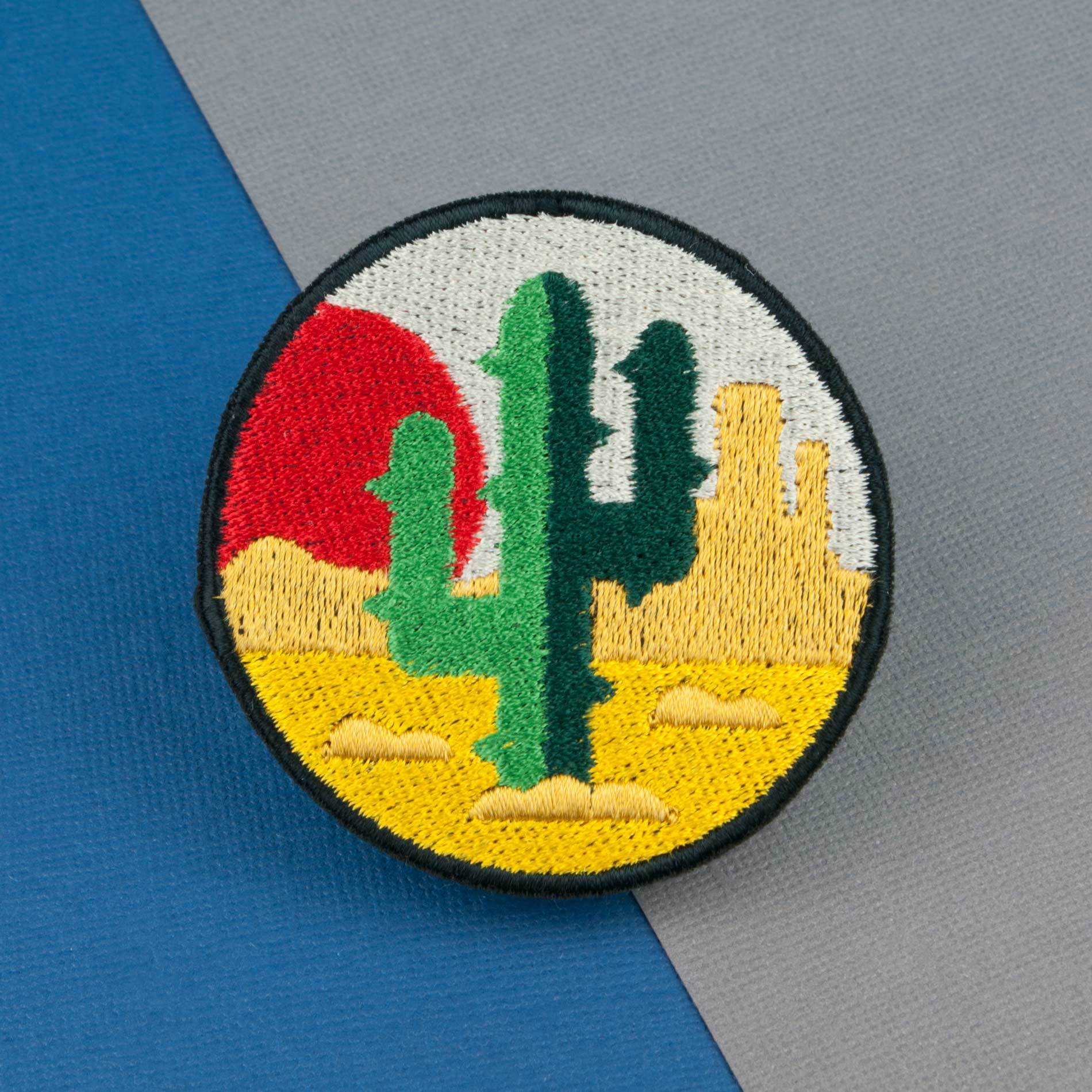 Lonely Cactus Iron on Patch – Hatty Hats Embroidery