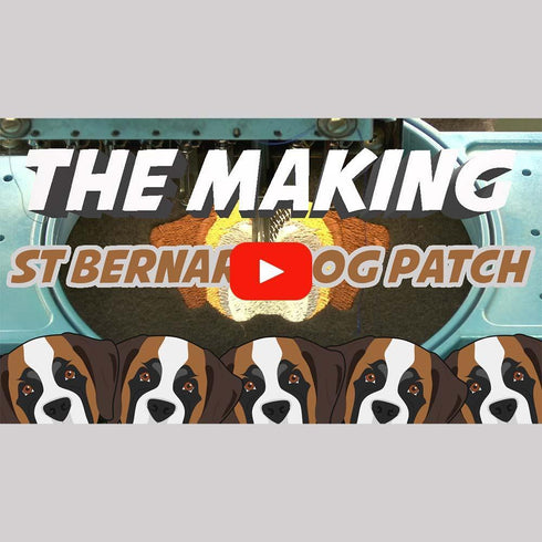 Saint Bernard Dog Iron on Patch