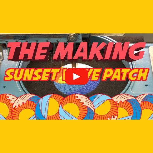 Sunset Wave Iron on Patch