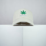 100% Plant based embroidered baseball cap beige / weed / marijuana / cannabis / hemp / embroidery / patch / dad / hat / cap / clothing // Hatty Hats / iron on patch / dad hat embroidered patch / badge / applique / embroidered / punk patches / trucker hat / snapback / caps / dad hats / baseball hat / mens hat / womens hat / embroidered hat / dad cap / embroidered cap
