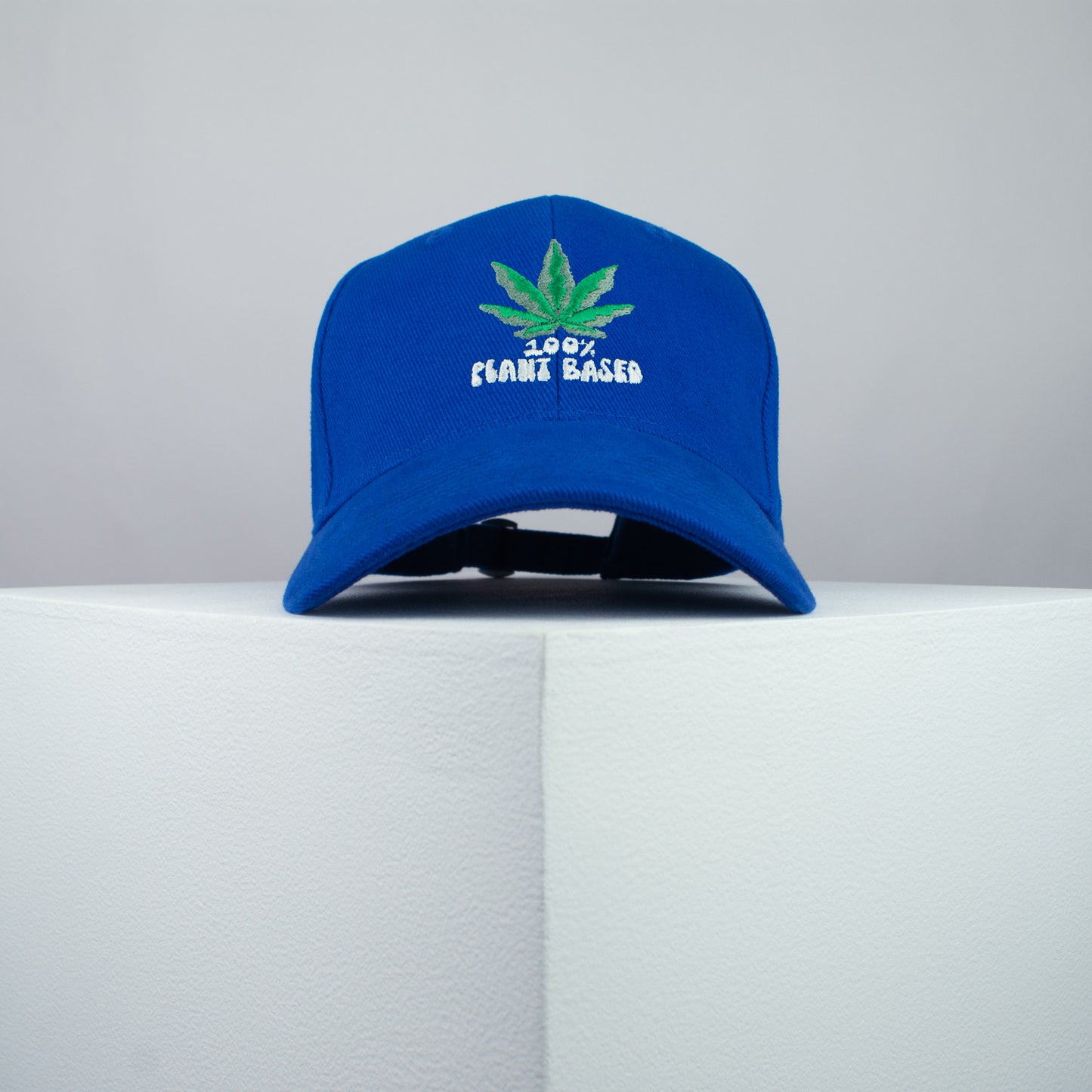 100% Plant based embroidered baseball cap blue / weed / marijuana / cannabis / hemp / embroidery / patch / dad / hat / cap / clothing // Hatty Hats / iron on patch / dad hat embroidered patch / badge / applique / embroidered / punk patches / trucker hat / snapback / caps / dad hats / baseball hat / mens hat / womens hat / embroidered hat / dad cap / embroidered cap