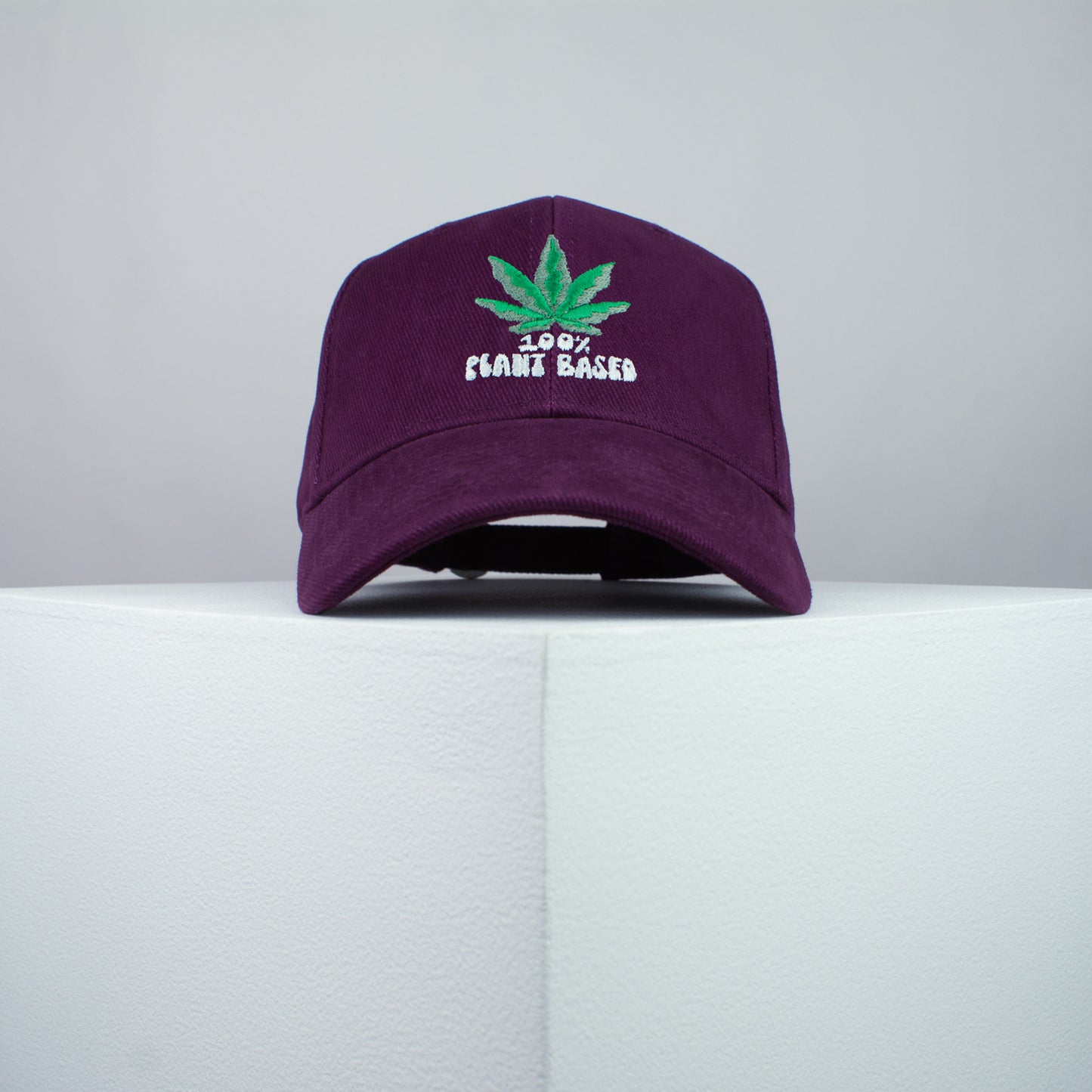 100% Plant based embroidered baseball cap burgundy / weed / marijuana / cannabis / hemp / embroidery / patch / dad / hat / cap / clothing // Hatty Hats / iron on patch / dad hat embroidered patch / badge / applique / embroidered / punk patches / trucker hat / snapback / caps / dad hats / baseball hat / mens hat / womens hat / embroidered hat / dad cap / embroidered cap