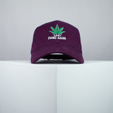 100% Plant based embroidered baseball cap burgundy / weed / marijuana / cannabis / hemp / embroidery / patch / dad / hat / cap / clothing // Hatty Hats / iron on patch / dad hat embroidered patch / badge / applique / embroidered / punk patches / trucker hat / snapback / caps / dad hats / baseball hat / mens hat / womens hat / embroidered hat / dad cap / embroidered cap