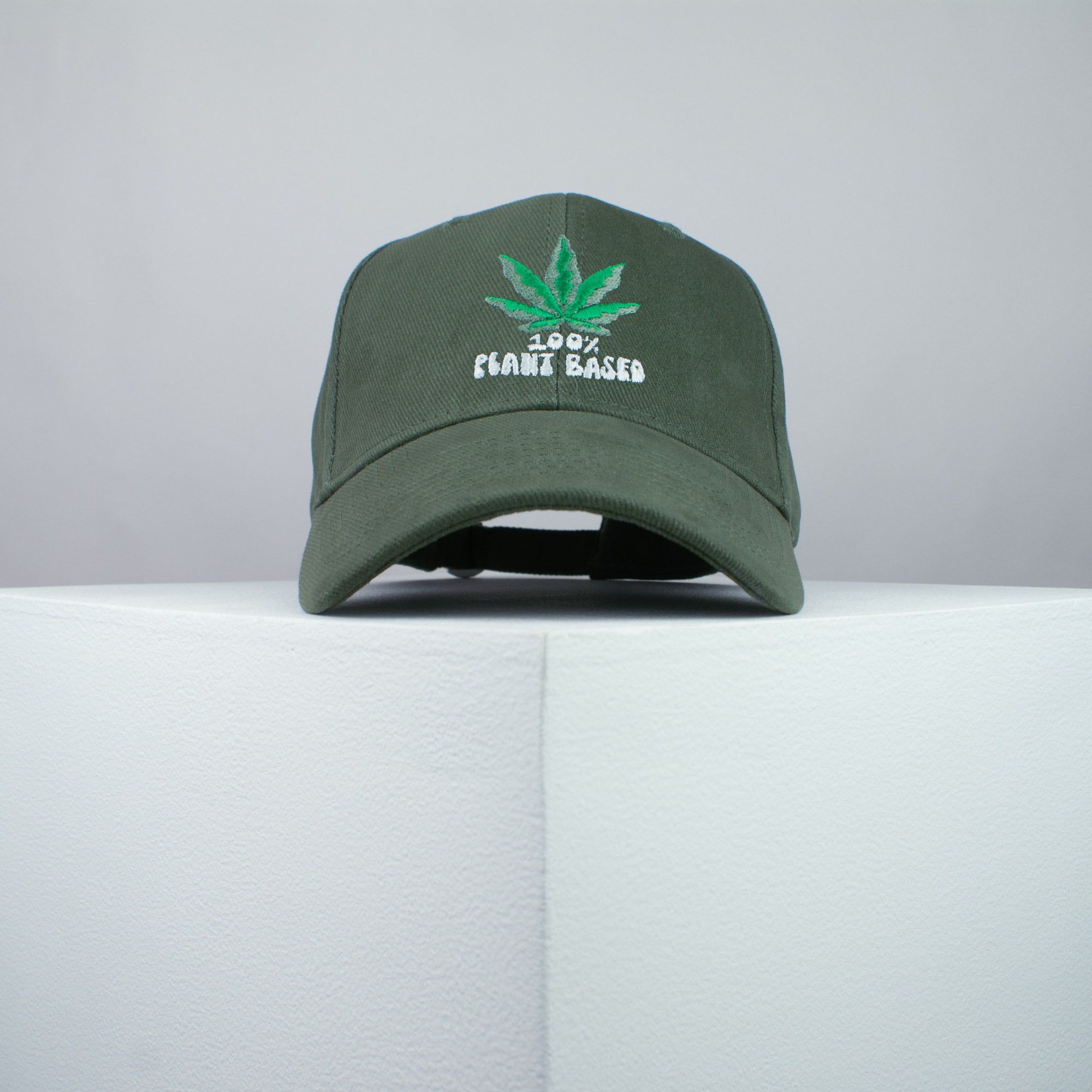 100% Plant based embroidered baseball cap olive green / weed / marijuana / cannabis / hemp / embroidery / patch / dad / hat / cap / clothing // Hatty Hats / iron on patch / dad hat embroidered patch / badge / applique / embroidered / punk patches / trucker hat / snapback / caps / dad hats / baseball hat / mens hat / womens hat / embroidered hat / dad cap / embroidered cap