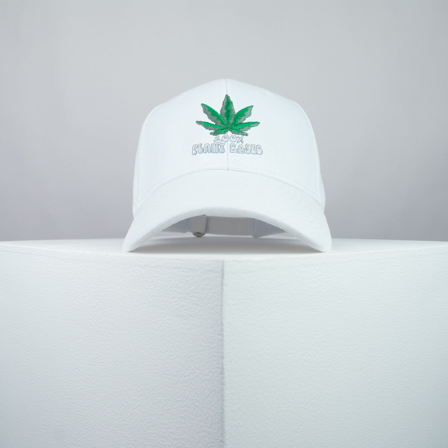 100% Plant based embroidered baseball cap white / weed / marijuana / cannabis / hemp / embroidery / patch / dad / hat / cap / clothing // Hatty Hats / iron on patch / dad hat embroidered patch / badge / applique / embroidered / punk patches / trucker hat / snapback / caps / dad hats / baseball hat / mens hat / womens hat / embroidered hat / dad cap / embroidered cap
