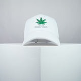 100% Plant based embroidered baseball cap white / weed / marijuana / cannabis / hemp / embroidery / patch / dad / hat / cap / clothing // Hatty Hats / iron on patch / dad hat embroidered patch / badge / applique / embroidered / punk patches / trucker hat / snapback / caps / dad hats / baseball hat / mens hat / womens hat / embroidered hat / dad cap / embroidered cap