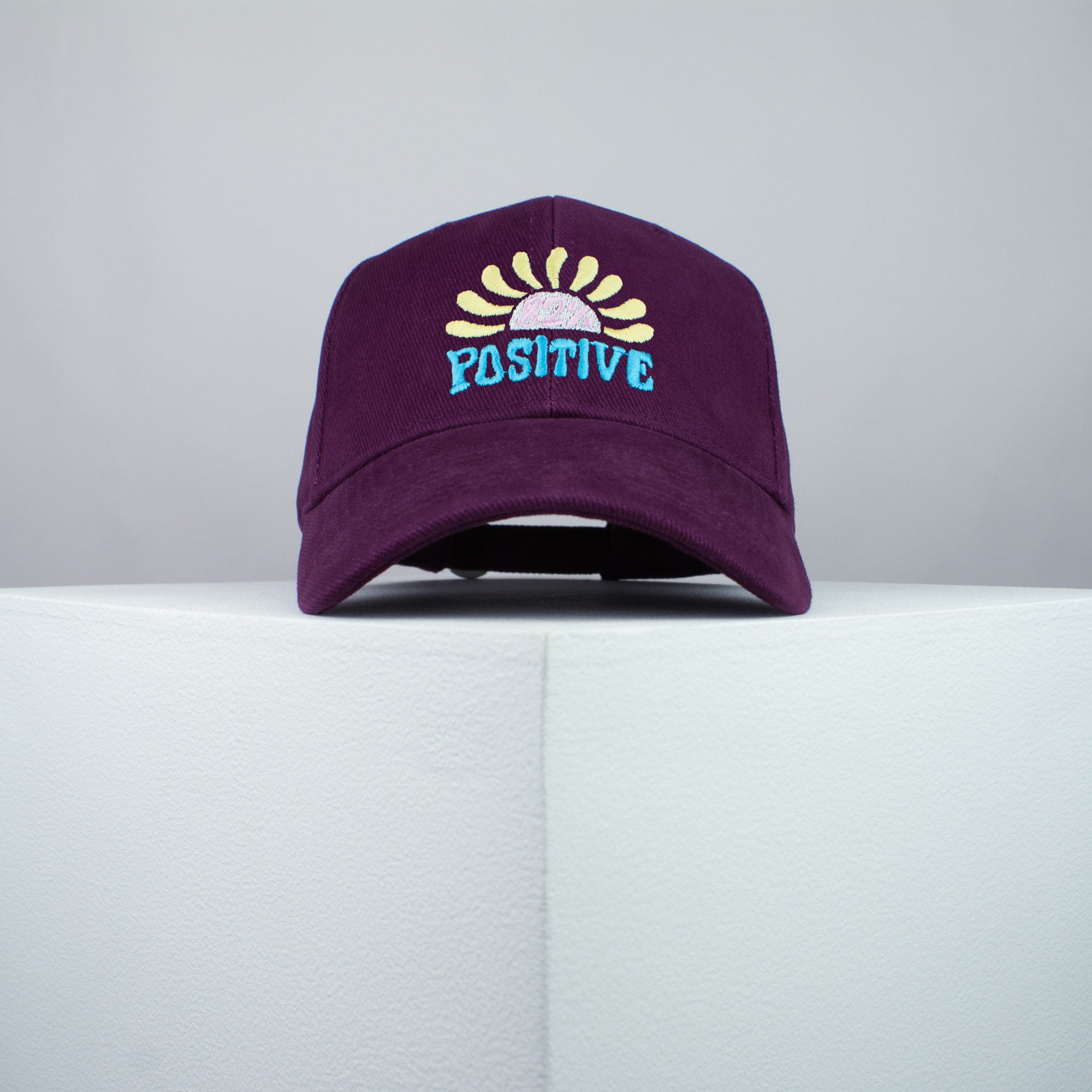 82% Positive embroidered baseball cap burgundy / yoga / meditation / anxiety / gift for her / embroidery / patch / hat / dad hat / cap / iron on patch / embroidered patch / badge / applique / embroidered / punk patches / trucker hat / snapback / caps / dad hats / baseball hat / mens hat / womens hat / embroidered hat / dad cap / embroidered cap