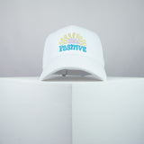 82% Positive embroidered baseball cap white / yoga / meditation / anxiety / gift for her / embroidery / patch / hat / dad hat / cap / iron on patch / embroidered patch / badge / applique / embroidered / punk patches / trucker hat / snapback / caps / dad hats / baseball hat / mens hat / womens hat / embroidered hat / dad cap / embroidered cap