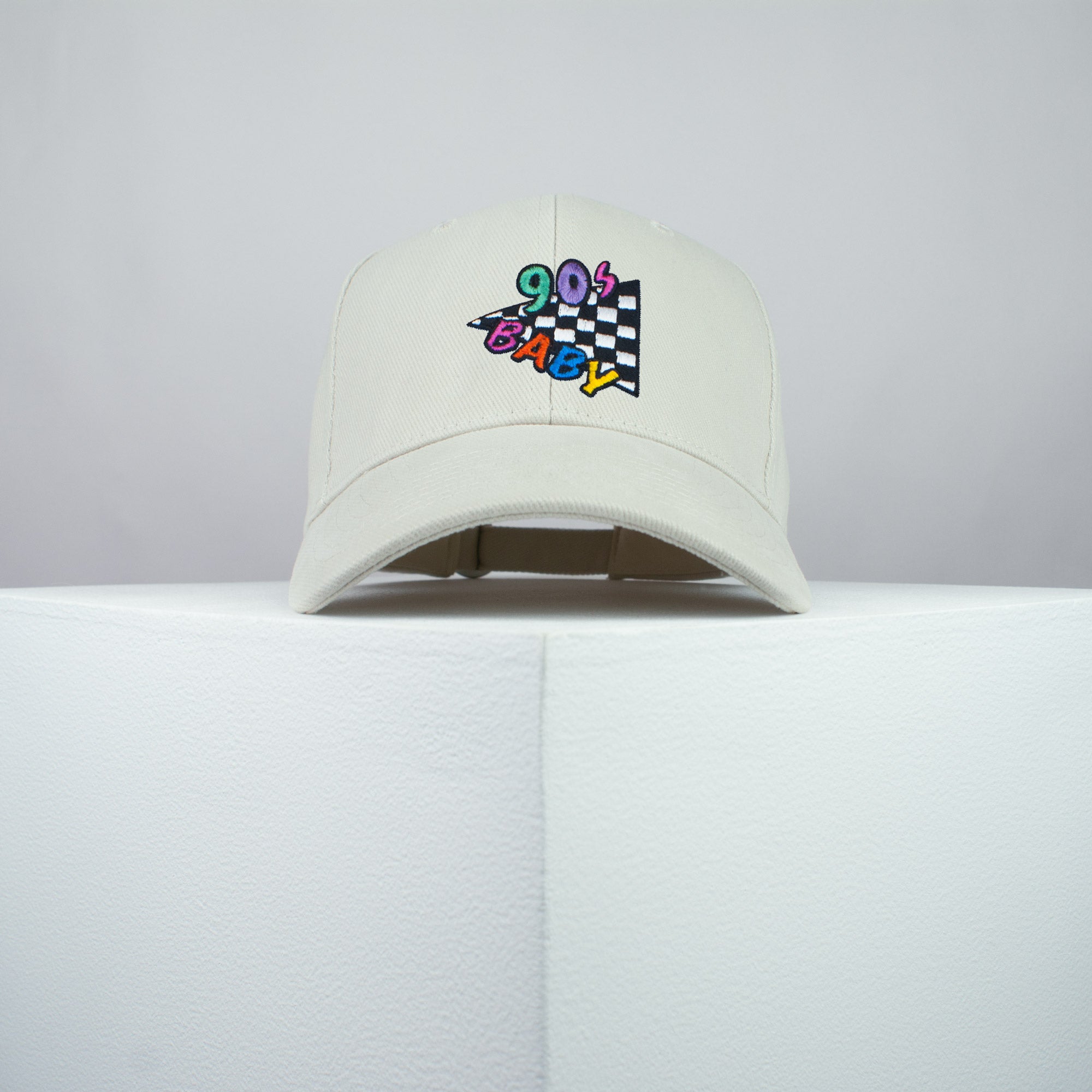 90s Baby embroidered baseball cap beige / 90s / retro / vintage / rainbow / embroidery / patch / hat / dad hat / cap / iron on patch / embroidered patch / badge / applique / embroidered / punk patches / trucker hat / snapback / caps / dad hats / baseball hat / mens hat / womens hat / embroidered hat / dad cap / embroidered cap