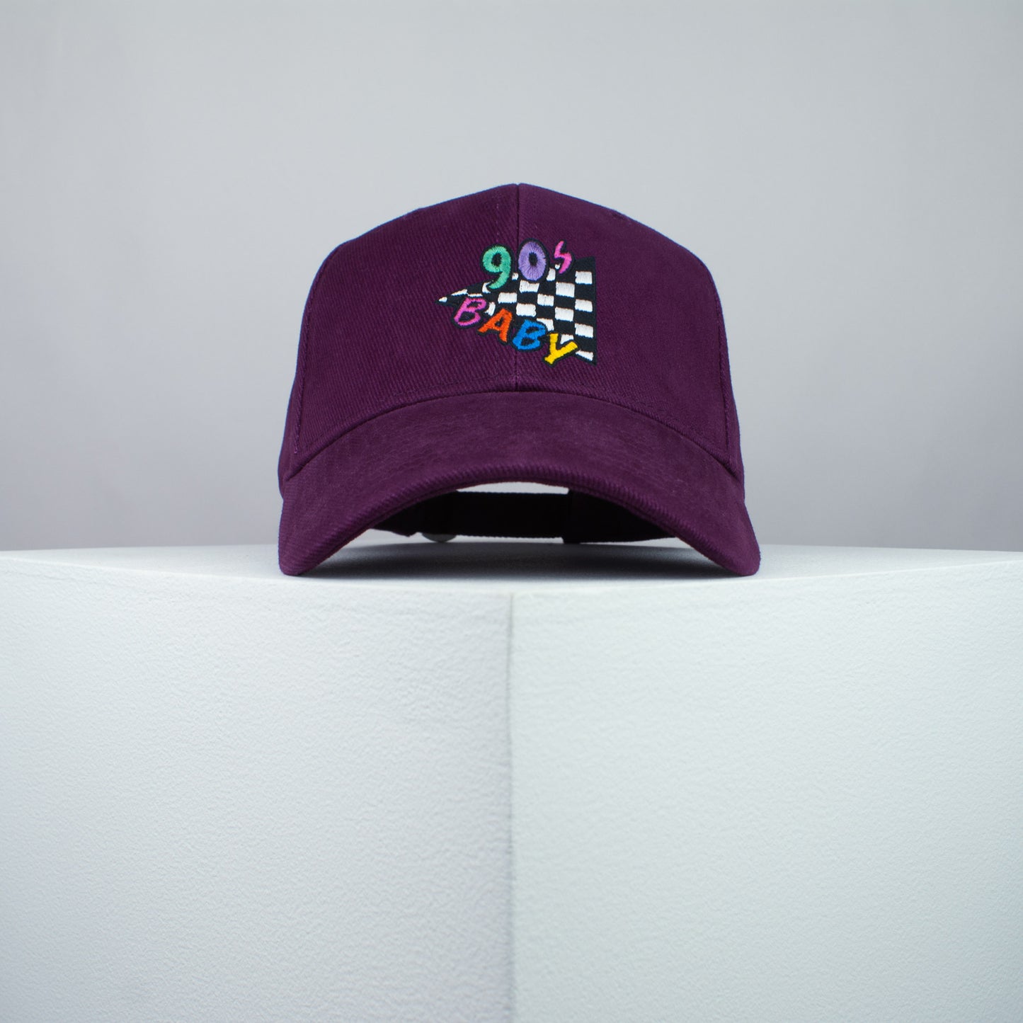 90s Baby embroidered baseball cap burgundy / 90s / retro / vintage / rainbow / embroidery / patch / hat / dad hat / cap / iron on patch / embroidered patch / badge / applique / embroidered / punk patches / trucker hat / snapback / caps / dad hats / baseball hat / mens hat / womens hat / embroidered hat / dad cap / embroidered cap