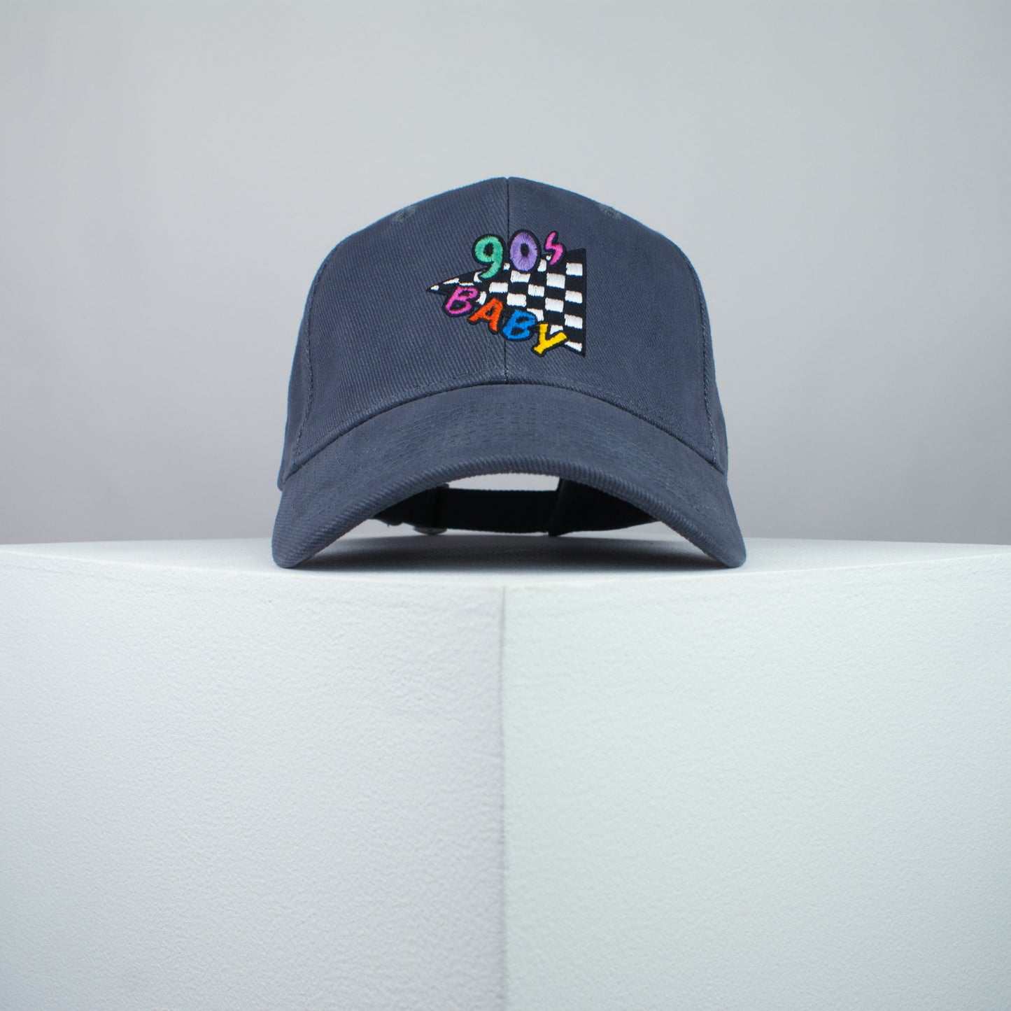 90s Baby embroidered baseball cap grey / 90s / retro / vintage / rainbow / embroidery / patch / hat / dad hat / cap / iron on patch / embroidered patch / badge / applique / embroidered / punk patches / trucker hat / snapback / caps / dad hats / baseball hat / mens hat / womens hat / embroidered hat / dad cap / embroidered cap