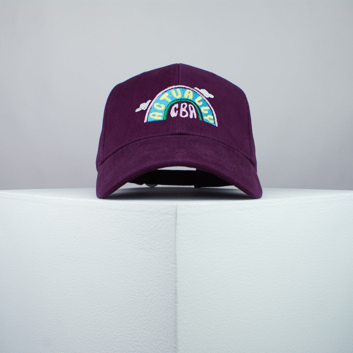 Actually CBA embroidered baseball cap burgundy / yoga / meditation / anxiety / gift for her / embroidery / patch / hat / dad hat / cap / iron on patch / embroidered patch / badge / applique / embroidered / punk patches / trucker hat / snapback / caps / dad hats / baseball hat / mens hat / womens hat / embroidered hat / dad cap / embroidered cap