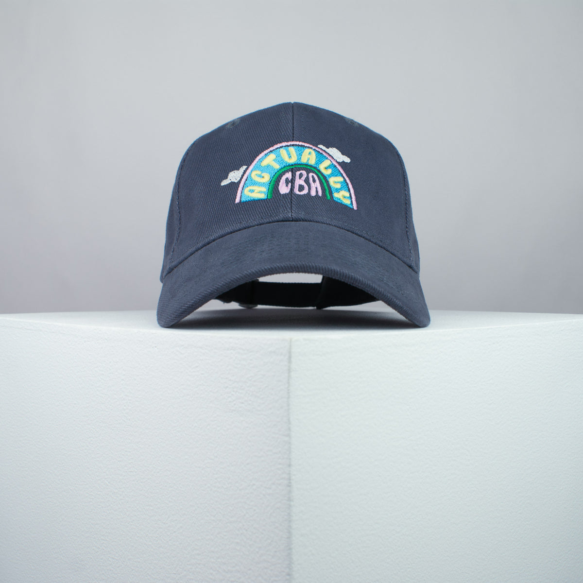 Actually CBA embroidered baseball cap grey / yoga / meditation / anxiety / gift for her / embroidery / patch / hat / dad hat / cap / iron on patch / embroidered patch / badge / applique / embroidered / punk patches / trucker hat / snapback / caps / dad hats / baseball hat / mens hat / womens hat / embroidered hat / dad cap / embroidered cap