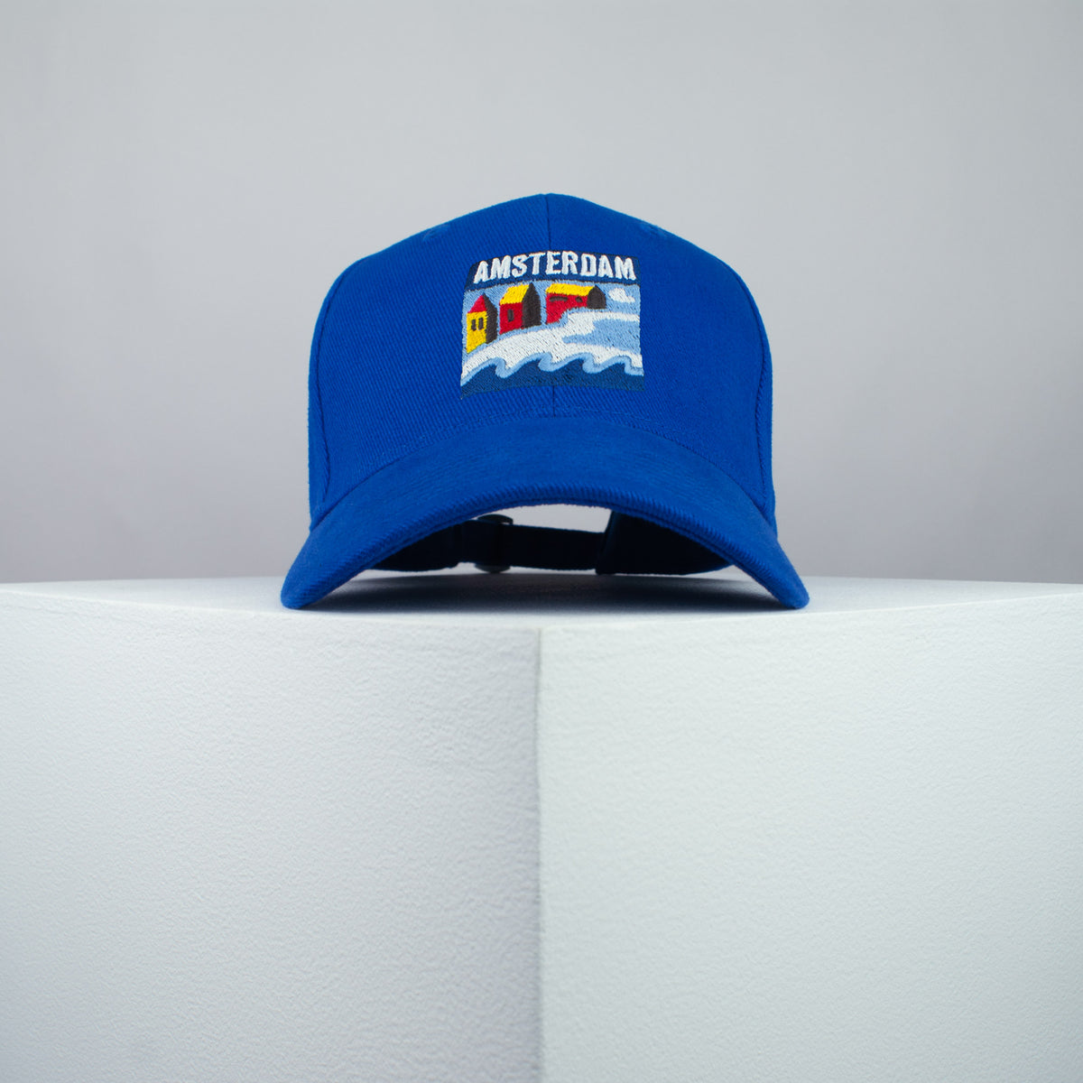 Amsterdam embroidered baseball cap blue / Netherlands / retro / vintage / holiday / beach / embroidery / patch / dad / hat / cap / clothing // Hatty Hats / iron on patch / dad hat embroidered patch / badge / applique / embroidered / punk patches / trucker hat / snapback / caps / dad hats / baseball hat / mens hat / womens hat / embroidered hat / dad cap / embroidered cap