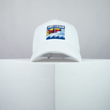 Amsterdam embroidered baseball cap white / Netherlands / retro / vintage / holiday / beach / embroidery / patch / dad / hat / cap / clothing // Hatty Hats / iron on patch / dad hat embroidered patch / badge / applique / embroidered / punk patches / trucker hat / snapback / caps / dad hats / baseball hat / mens hat / womens hat / embroidered hat / dad cap / embroidered cap
