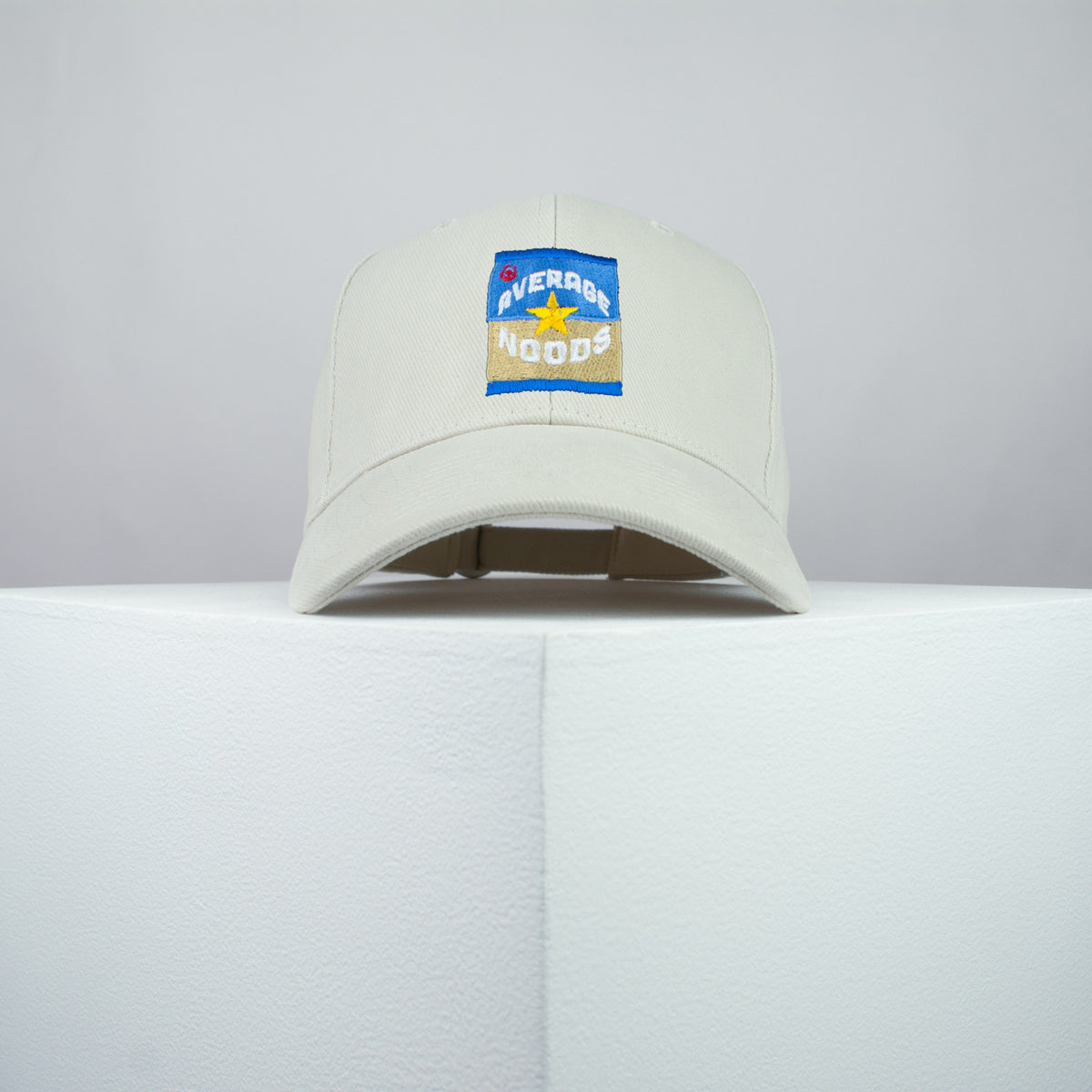 Average Noods / Super Noodles embroidered baseball cap beige / brand twisters / food / nude / mature / embroidery / patch / hat / cap / clothing // Hatty Hats / iron on patch / dad hat embroidered patch / badge / applique / embroidered / punk patches / trucker hat / snapback / caps / dad hats / baseball hat / mens hat / womens hat / embroidered hat / dad cap / embroidered cap