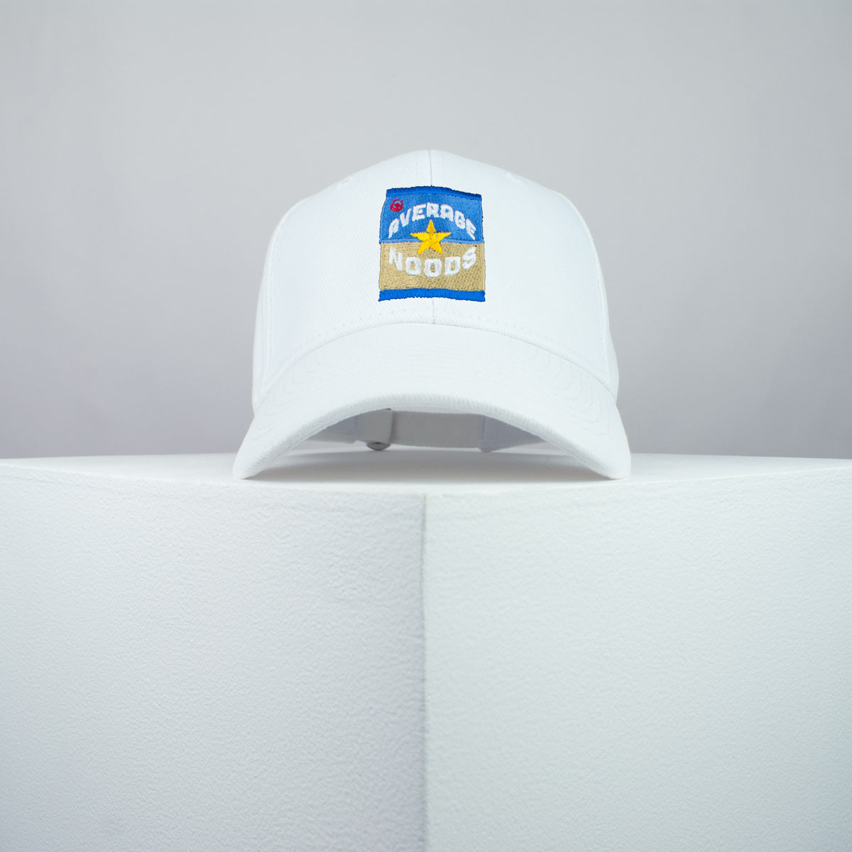 Average Noods / Super Noodles embroidered baseball cap white / brand twisters / food / nude / mature / embroidery / patch / hat / cap / clothing // Hatty Hats / iron on patch / dad hat embroidered patch / badge / applique / embroidered / punk patches / trucker hat / snapback / caps / dad hats / baseball hat / mens hat / womens hat / embroidered hat / dad cap / embroidered cap
