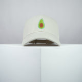 Avocado embroidered baseball cap beige / food / vegan / green / clothing / embroidery / patch / hat / dad hat / cap / iron on patch / embroidered patch / badge / applique / embroidered / punk patches / trucker hat / snapback / caps / dad hats / baseball hat / mens hat / womens hat / embroidered hat / dad cap / embroidered cap