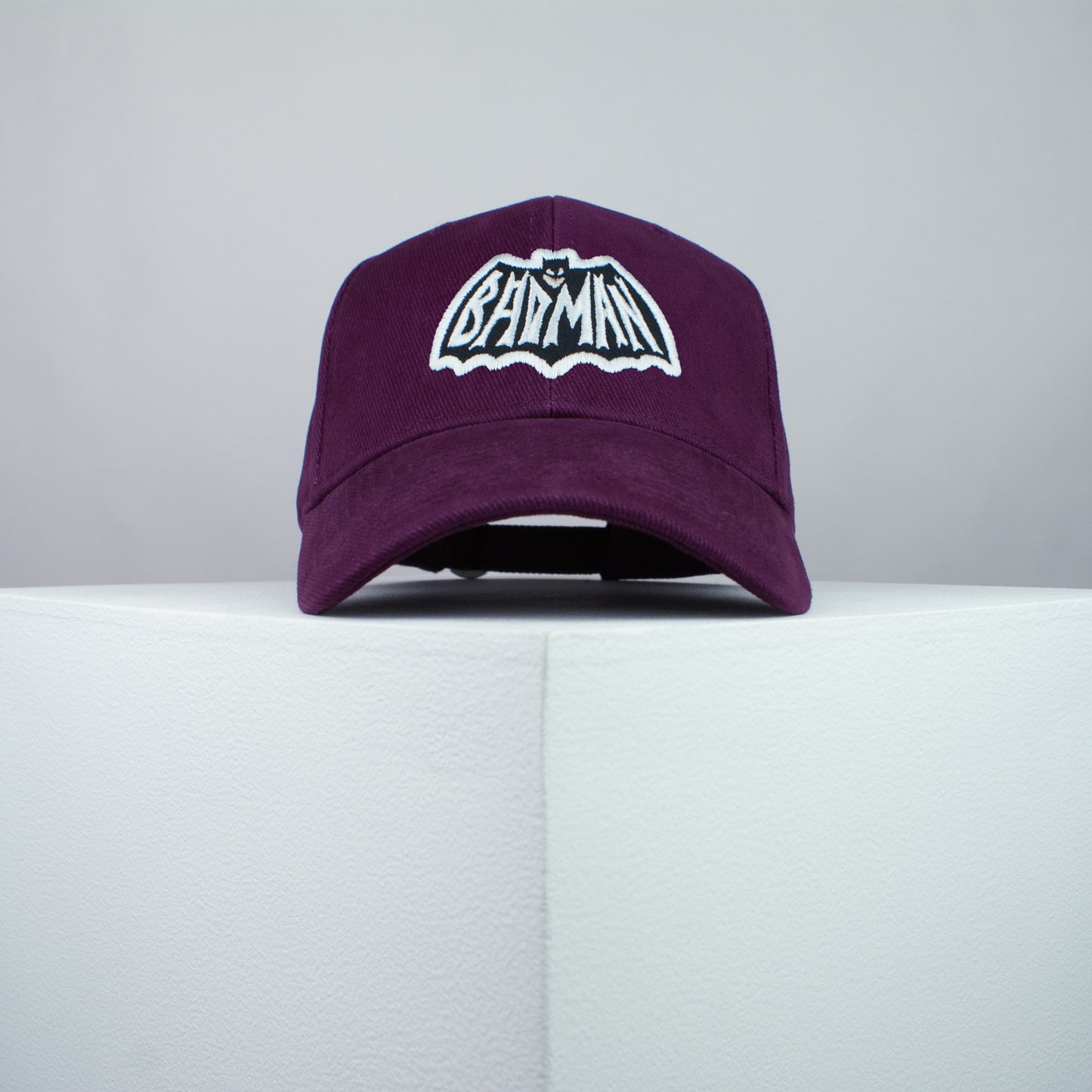 Badman Batman embroidered baseball cap burgundy  / superhero / superman / DC comics / marvel / embroidery / patch / dad / hat / cap / clothing // Hatty Hats / iron on patch / dad hat embroidered patch / badge / applique / embroidered / punk patches / trucker hat / snapback / caps / dad hats / baseball hat / mens hat / womens hat / embroidered hat / dad cap / embroidered cap