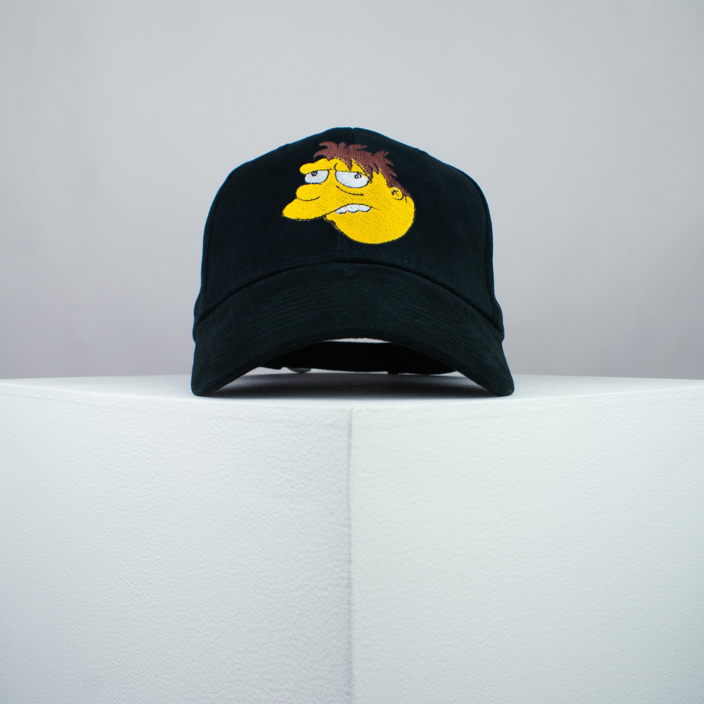 Barney Gumble embroidered baseball cap black / the simpsons / bart / marge / homer / embroidery / patch / hat / dad hat / cap / iron on patch / embroidered patch / badge / applique / embroidered / punk patches / trucker hat / snapback / caps / dad hats / baseball hat / mens hat / womens hat / embroidered hat / dad cap / embroidered cap