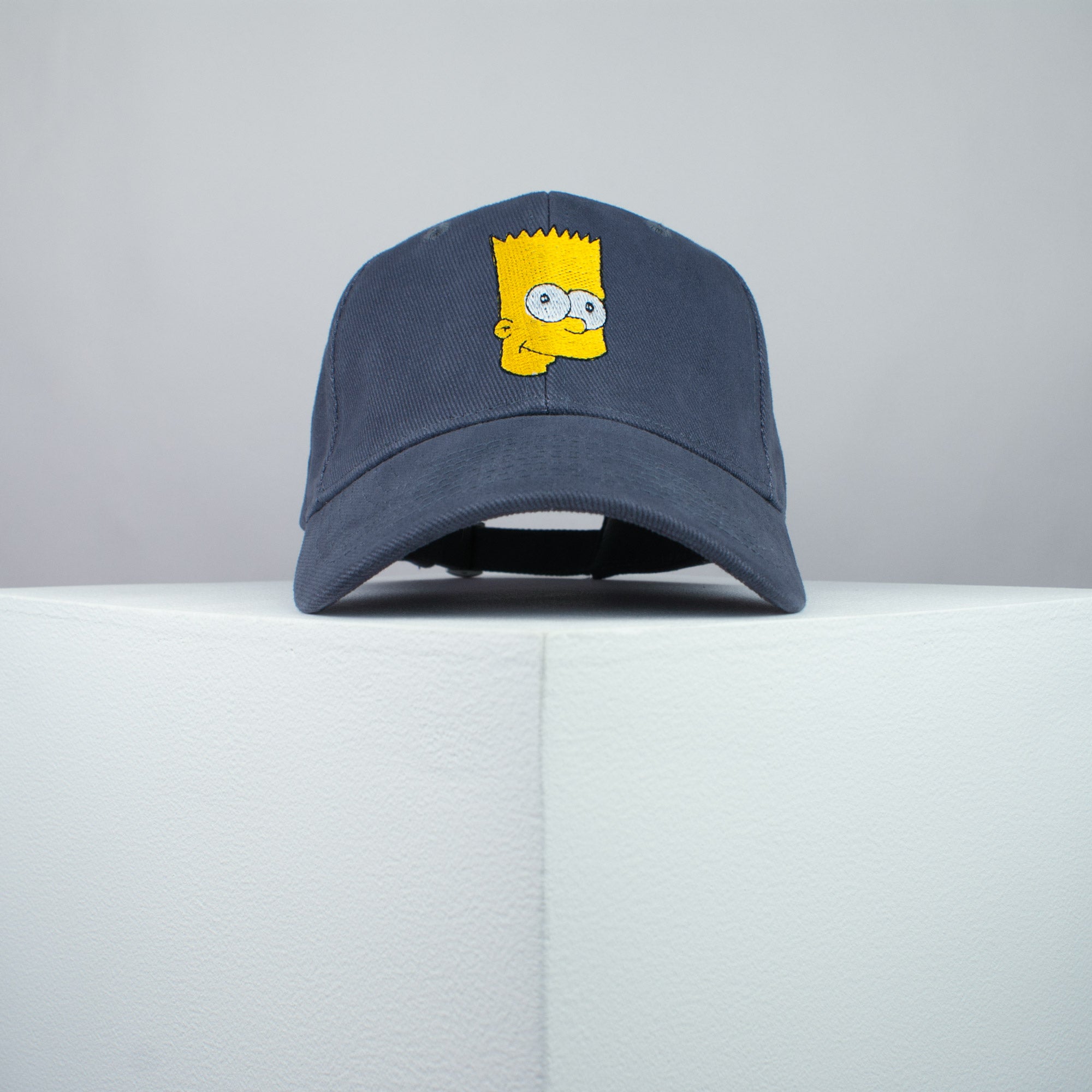 Bart Simpson embroidered baseball cap grey / the simpsons / cartoon / marge / homer / embroidery / patch / hat / dad hat / cap / iron on patch / embroidered patch / badge / applique / embroidered / punk patches / trucker hat / snapback / caps / dad hats / baseball hat / mens hat / womens hat / embroidered hat / dad cap / embroidered cap