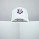 Baseball Ball embroidered baseball cap white / jersey / softball / vintage / bat / embroidery / patch / hat / dad hat / cap / iron on patch / embroidered patch / badge / applique / embroidered / punk patches / trucker hat / snapback / caps / dad hats / baseball hat / mens hat / womens hat / embroidered hat / dad cap / embroidered cap