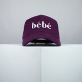 Bebe embroidered baseball cap burgundy / baby / shower / girl / boy / invite / embroidery / patch / hat / dad hat / cap / iron on patch / embroidered patch / badge / applique / embroidered / punk patches / trucker hat / snapback / caps / dad hats / baseball hat / mens hat / womens hat / embroidered hat / dad cap / embroidered cap