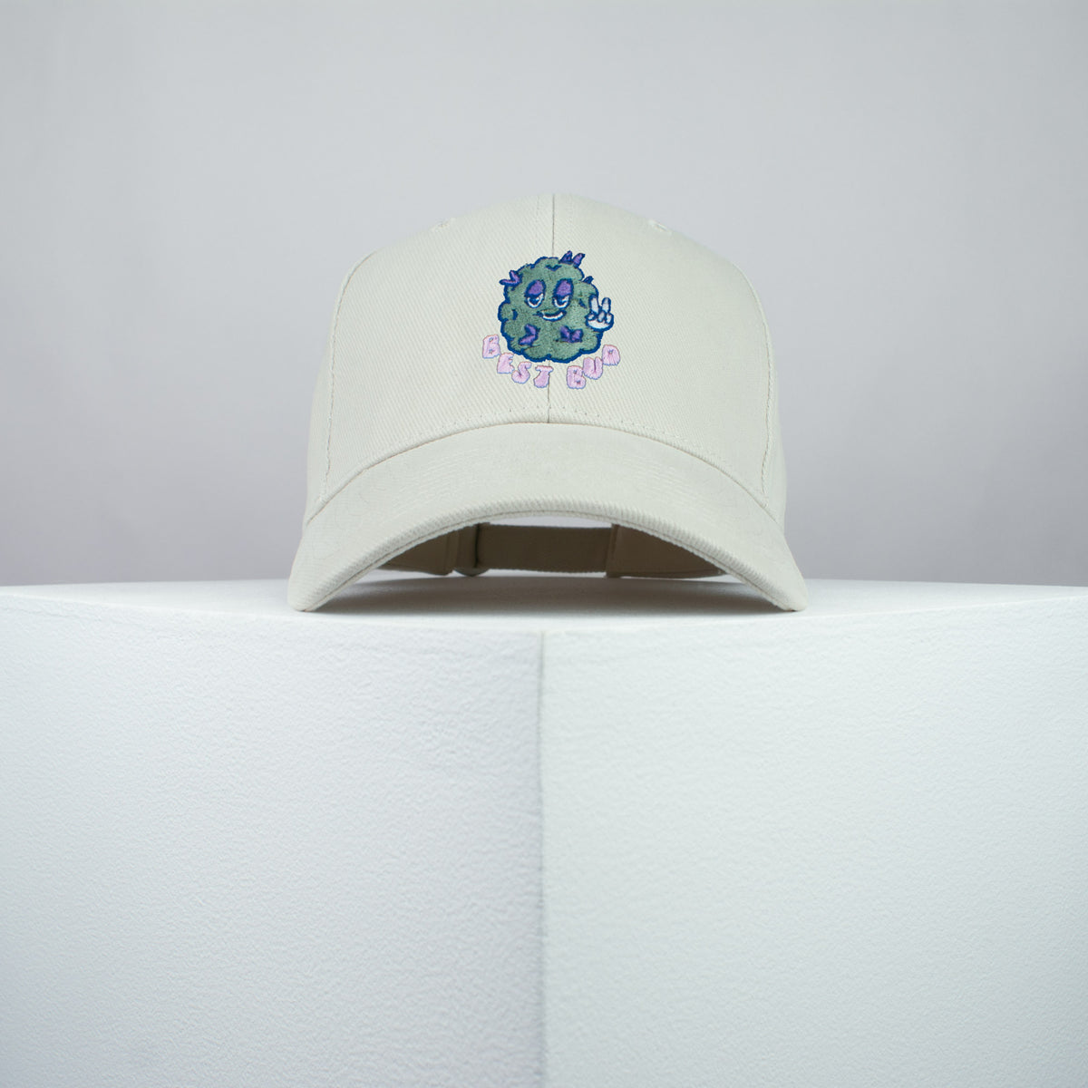 Best bud embroidered baseball cap beige / weed / marijuana / cannabis / hemp / embroidery / patch / dad / hat / cap / clothing // Hatty Hats / iron on patch / dad hat embroidered patch / badge / applique / embroidered / punk patches / trucker hat / snapback / caps / dad hats / baseball hat / mens hat / womens hat / embroidered hat / dad cap / embroidered cap