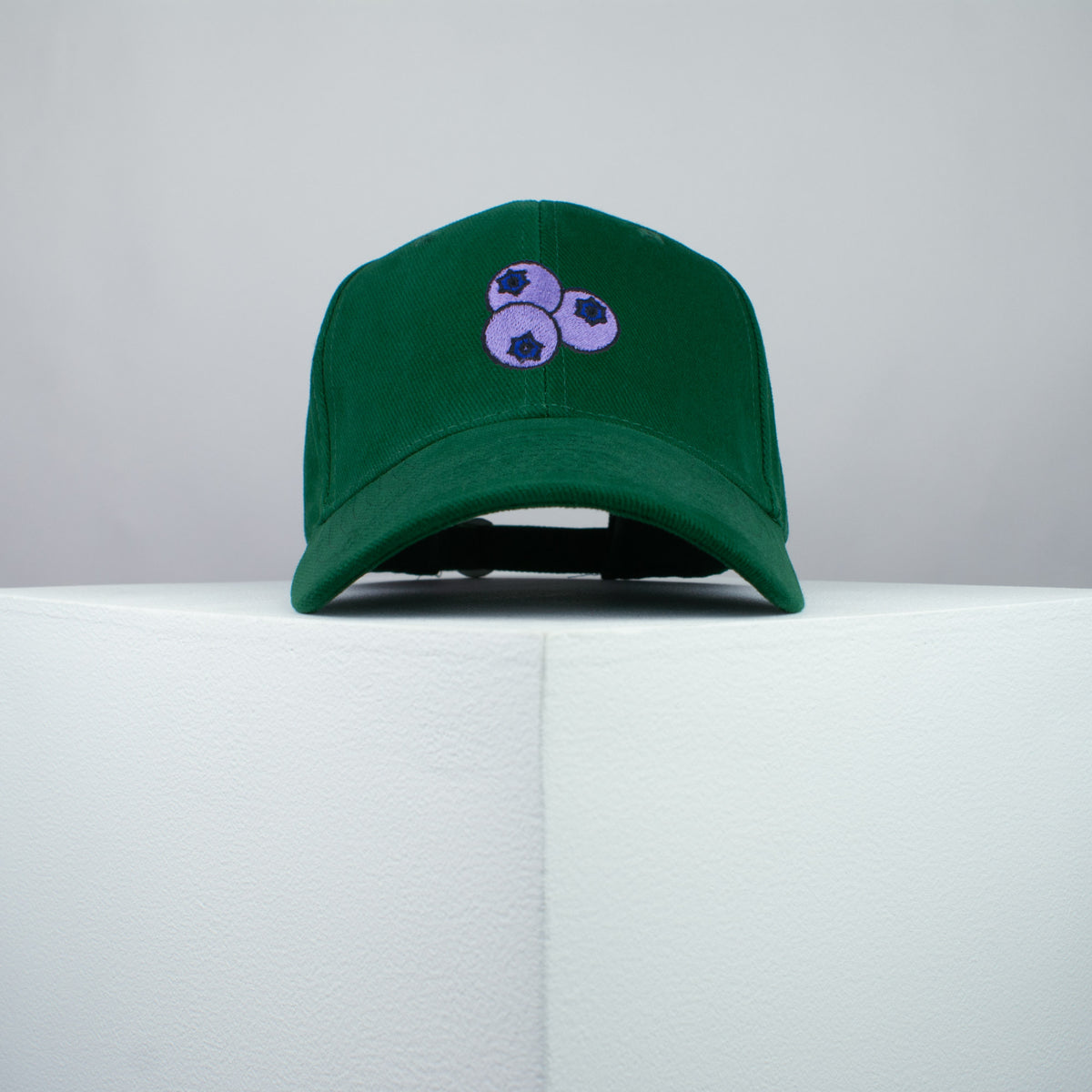 Blueberry embroidered baseball cap green / vegan / gift / food / embroidery / patch / hat / dad hat / cap / iron on patch / embroidered patch / badge / applique / embroidered / punk patches / trucker hat / snapback / caps / dad hats / baseball hat / mens hat / womens hat / embroidered hat / dad cap / embroidered cap