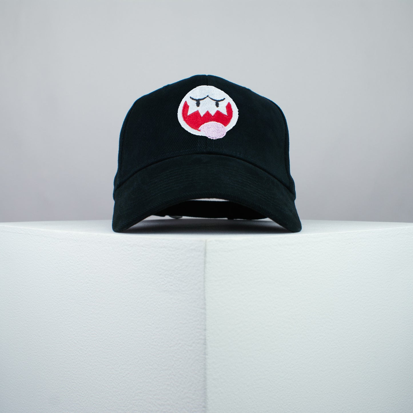 Super Mario Boo embroidered baseball cap black / mario / nintendo / gamer / gaming / embroidery / patch / hat / dad hat / cap / iron on patch / embroidered patch / badge / applique / embroidered / punk patches / trucker hat / snapback / caps / dad hats / baseball hat / mens hat / womens hat / embroidered hat / dad cap / embroidered cap
