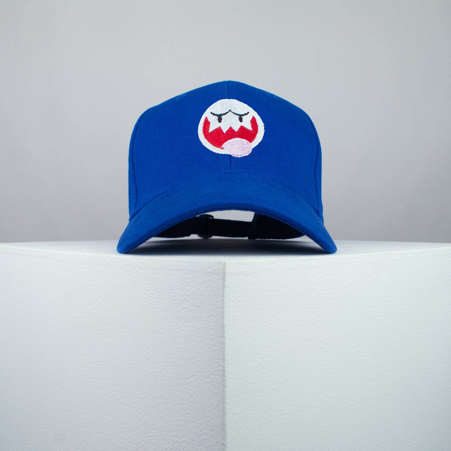 Super Mario Boo embroidered baseball cap blue / mario / nintendo / gamer / gaming / embroidery / patch / hat / dad hat / cap / iron on patch / embroidered patch / badge / applique / embroidered / punk patches / trucker hat / snapback / caps / dad hats / baseball hat / mens hat / womens hat / embroidered hat / dad cap / embroidered cap