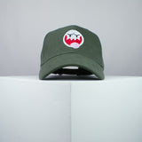 Super Mario Boo embroidered baseball cap olive green / mario / nintendo / gamer / gaming / embroidery / patch / hat / dad hat / cap / iron on patch / embroidered patch / badge / applique / embroidered / punk patches / trucker hat / snapback / caps / dad hats / baseball hat / mens hat / womens hat / embroidered hat / dad cap / embroidered cap
