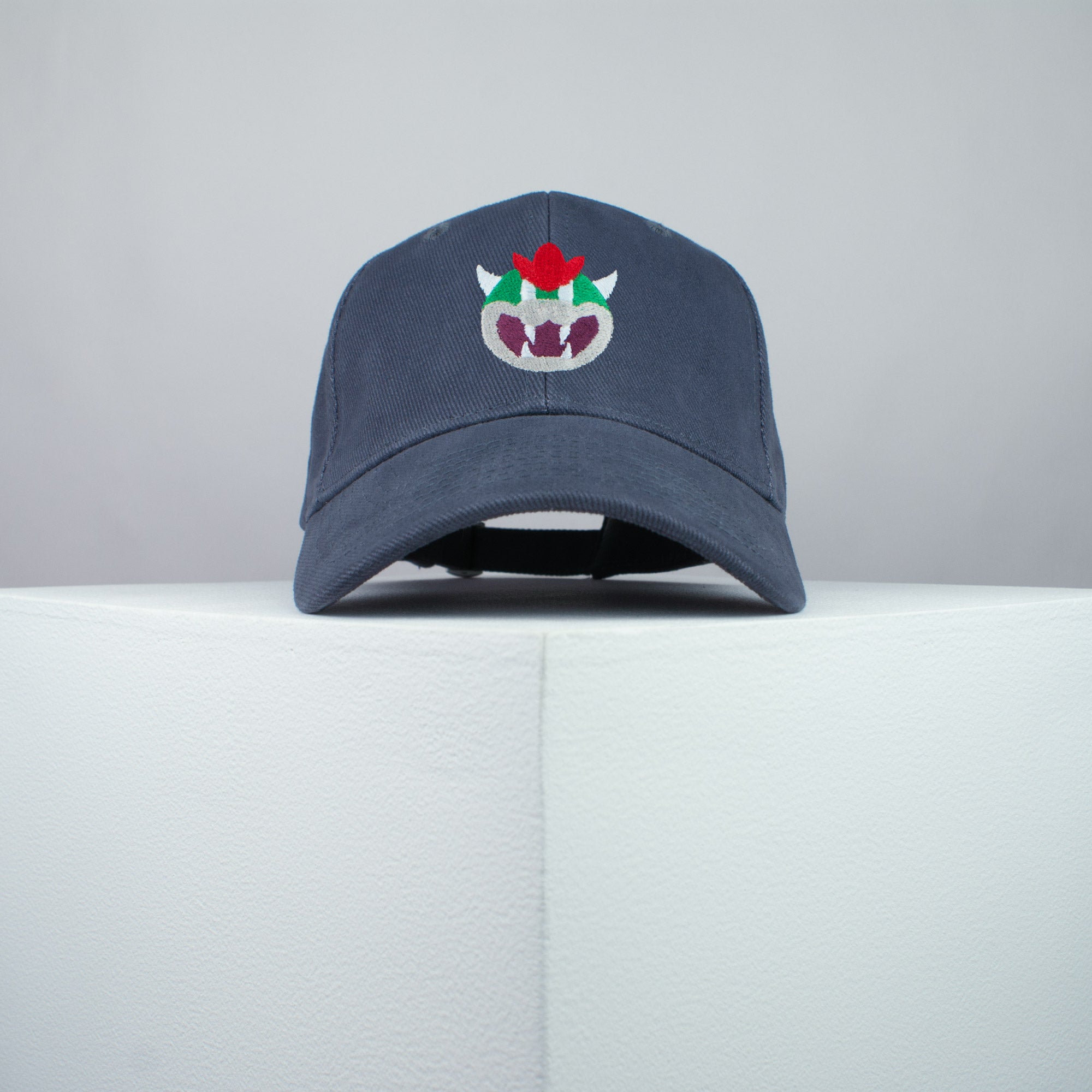 Super Mario Bowser embroidered baseball cap grey / mario / nintendo / gamer / gaming / embroidery / patch / hat / dad hat / cap / iron on patch / embroidered patch / badge / applique / embroidered / punk patches / trucker hat / snapback / caps / dad hats / baseball hat / mens hat / womens hat / embroidered hat / dad cap / embroidered cap