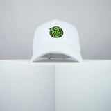 Brussel sprout embroidered baseball cap white / vegan / gift / food / embroidery / patch / hat / dad hat / cap / iron on patch / embroidered patch / badge / applique / embroidered / punk patches / trucker hat / snapback / caps / dad hats / baseball hat / mens hat / womens hat / embroidered hat / dad cap / embroidered cap