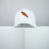 Carrot embroidered baseball cap white / bunny / easter / rabbit / carrots / embroidery / patch / hat / dad hat / cap / iron on patch / embroidered patch / badge / applique / embroidered / punk patches / trucker hat / snapback / caps / dad hats / baseball hat / mens hat / womens hat / embroidered hat / dad cap / embroidered cap