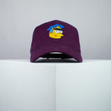 Chief Wiggum embroidered baseball cap burgundy / the simpsons / bart / marge / homer / embroidery / patch / hat / dad hat / cap / iron on patch / embroidered patch / badge / applique / embroidered / punk patches / trucker hat / snapback / caps / dad hats / baseball hat / mens hat / womens hat / embroidered hat / dad cap / embroidered cap