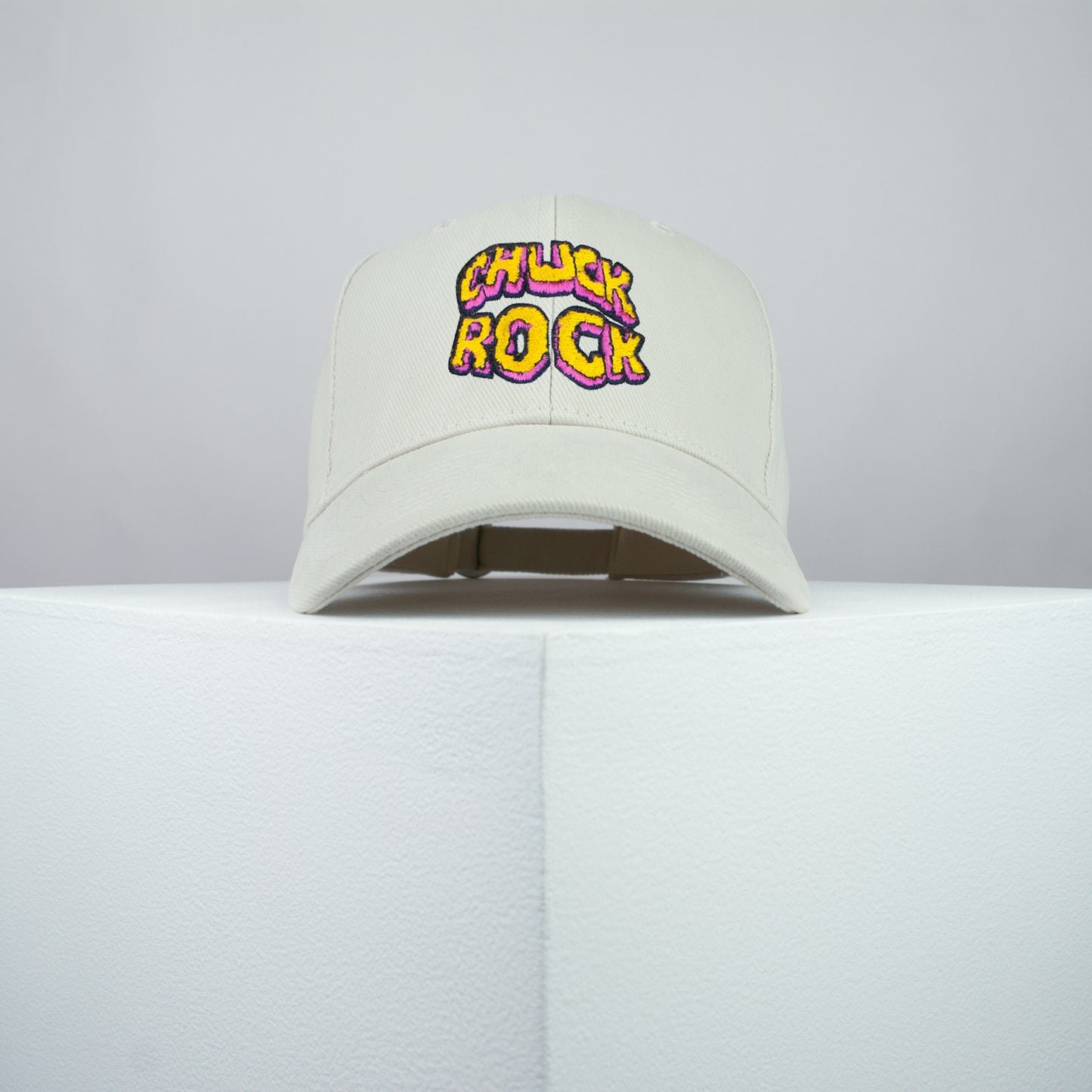 Chuck Rock Nintendo Gameboy game embroidered baseball cap beige / retro / vintage / gamer / gaming / embroidery / patch / hat / dad hat / cap / iron on patch / embroidered patch / badge / applique / embroidered / punk patches / trucker hat / snapback / caps / dad hats / baseball hat / mens hat / womens hat / embroidered hat / dad cap / embroidered cap